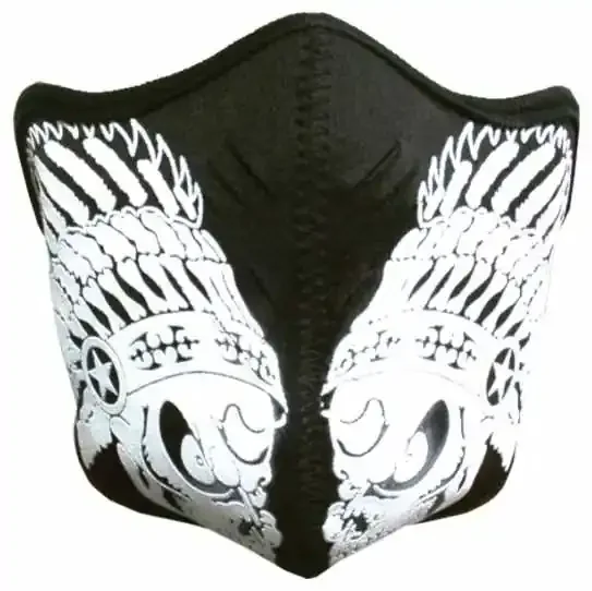 Biker Mundschutz Indian Skull