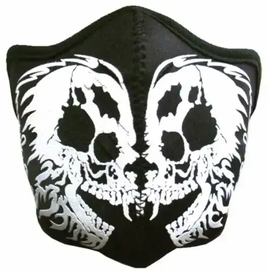 Biker Mundschutz Tribal Skull