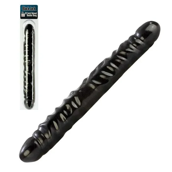 Black Jack 12″ Veined Double Dong