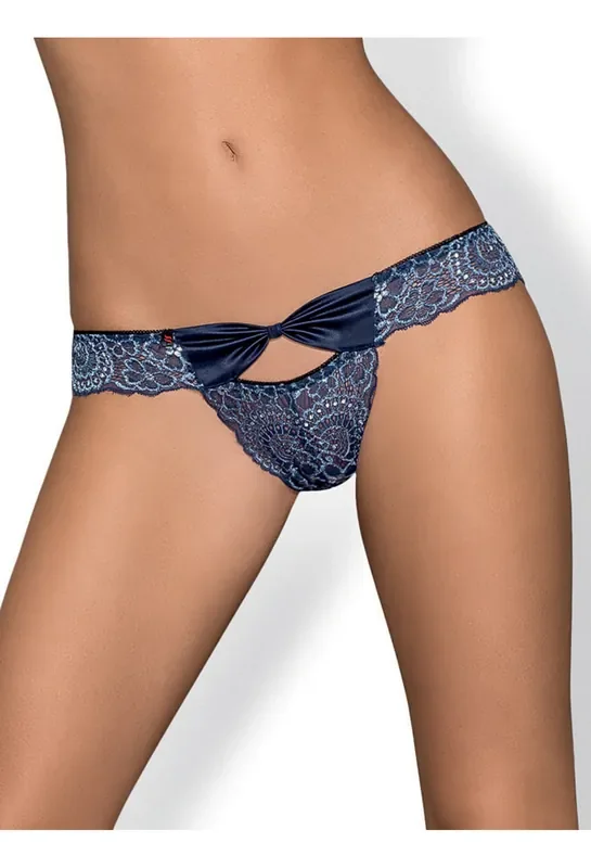 Blaue Spitzenpanties
