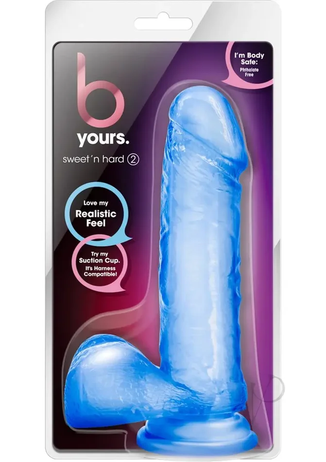 Blush B Yours Sweet n Hard 2 w/ Suction Cup – Blue