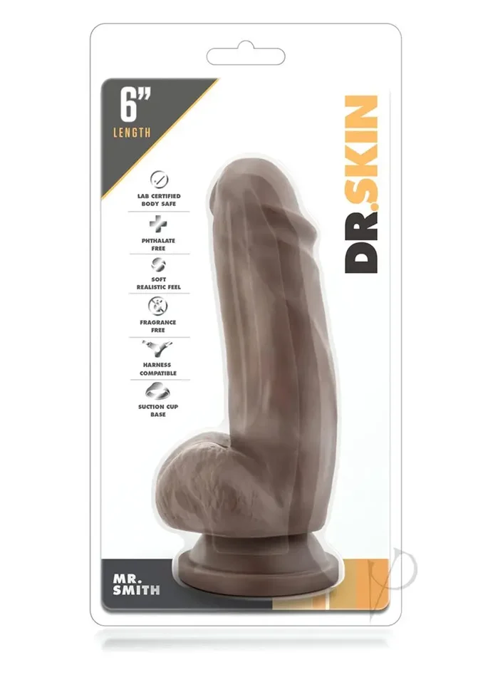 Blush Dr. Skin Mr. Skin 7″ Dildo w/Suction Cup – Mr. Smith