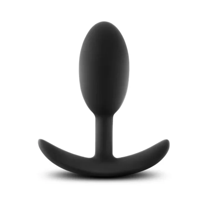Blush Luxe Wearable Vibra Slim Plug Medium – Black