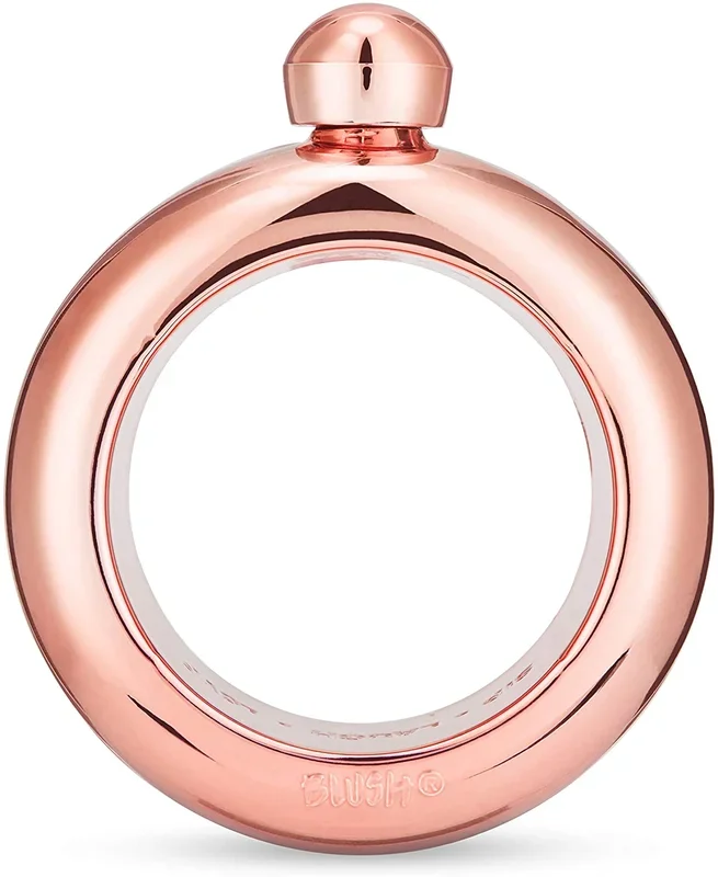 Blush Rose Gold Bangle Flask