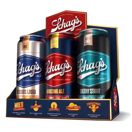 Blush Schag’s Beer Can Stroker 6 Pack Merchandising Kit