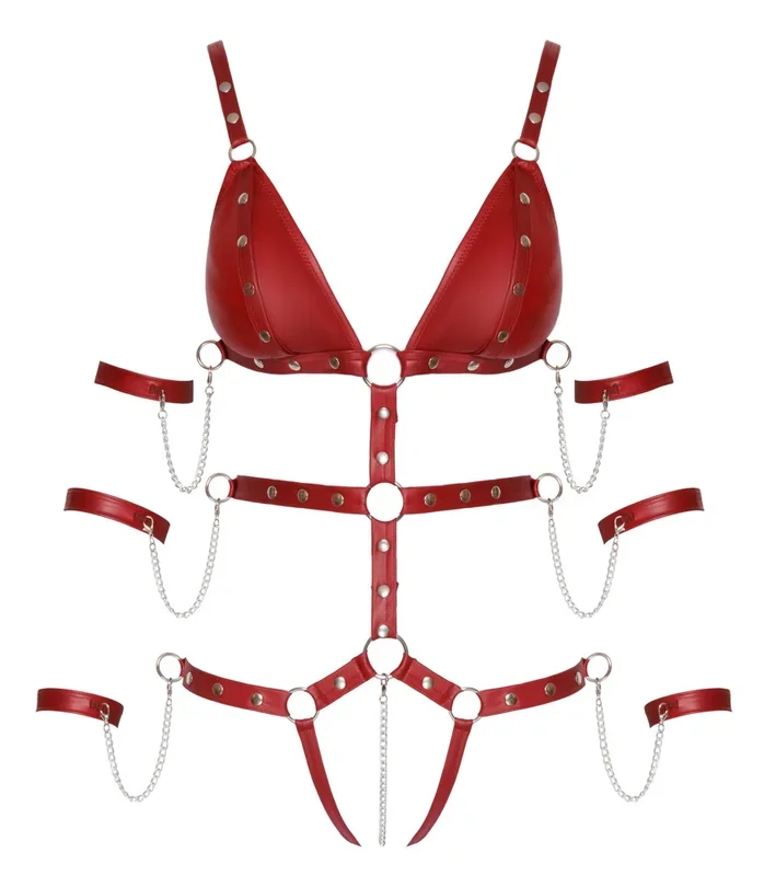 Body ouvert mit 6 abnehmbaren Fesseln Bad Kitty