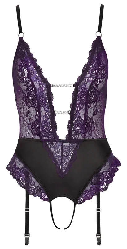 Body ouvert mit Strapsen Cottelli LINGERIE