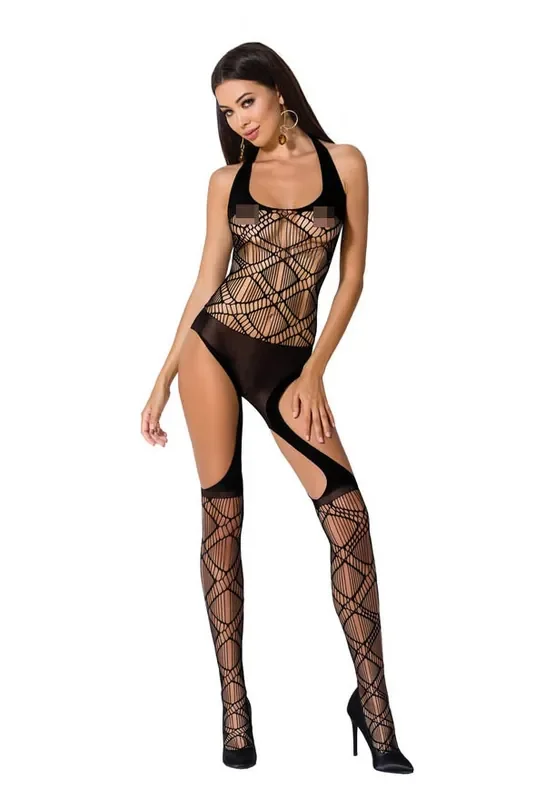 Bodystocking gemustert