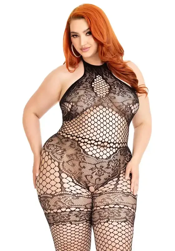 Bodystocking Netz – Schwarz