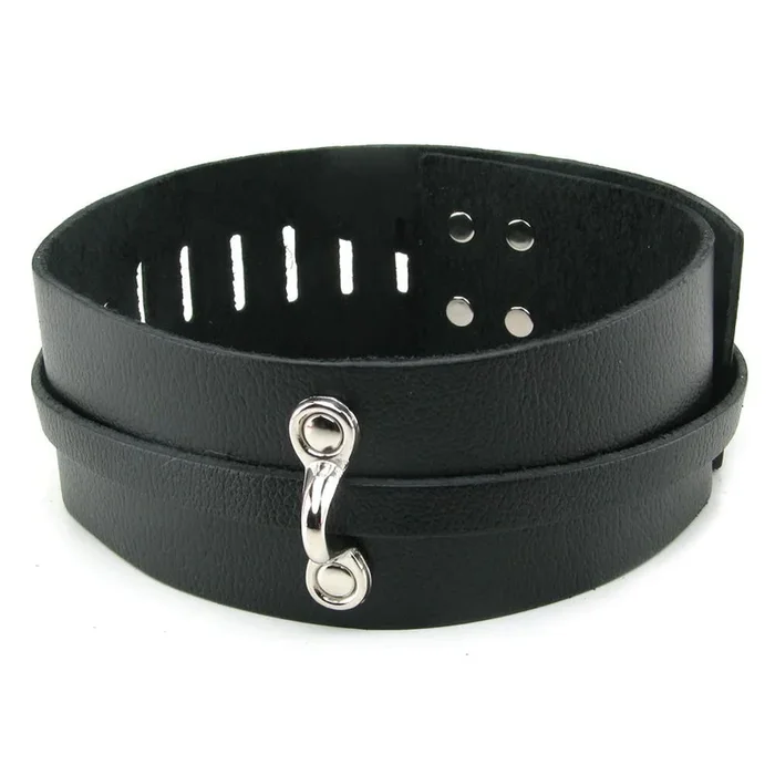 Bondage Basics Leather Collar in Black
