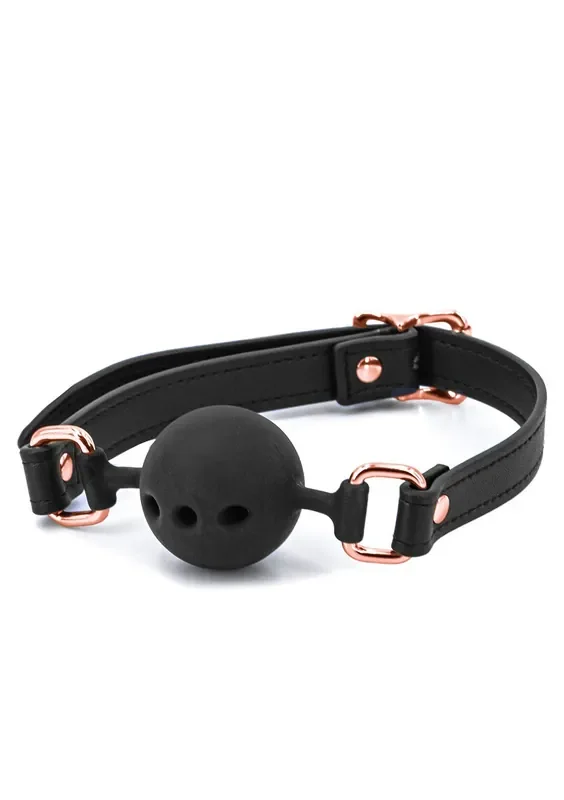 Bondage Couture Ballknebel – Schwarz