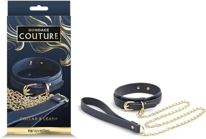 Bondage Couture Blue Collar and Leash*