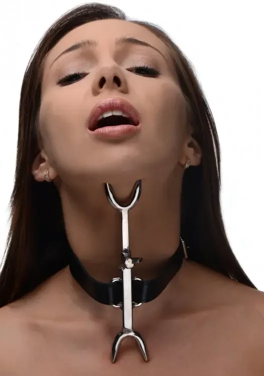 Bondage Halsband mit Gabel