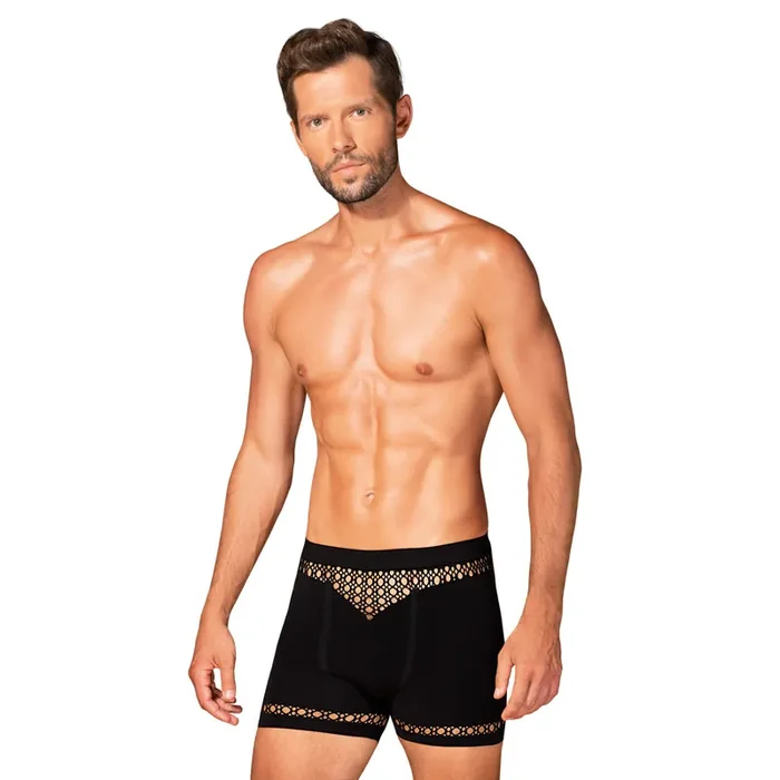 Boxer-Shorts mit Muster schwarz