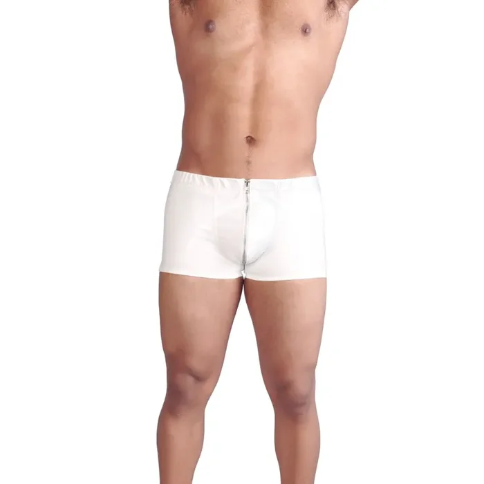 Boxershort für Herren aus Lack in Weiß