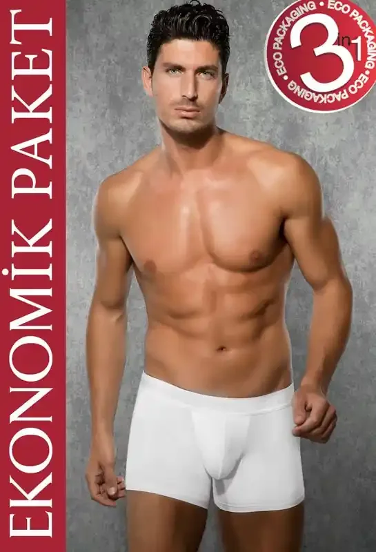 Boxershorts 3er-Set – Weiß