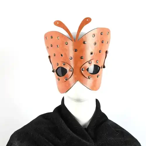 Braune Steampunk Maske ‘Schmetterling‘