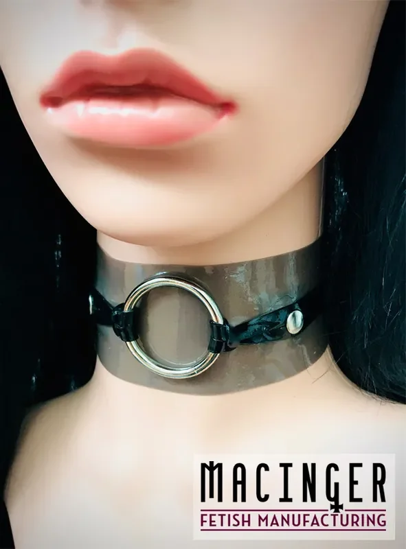 Breites Halsband mit großem O-Ring ‘Cross‘ – MACINGER