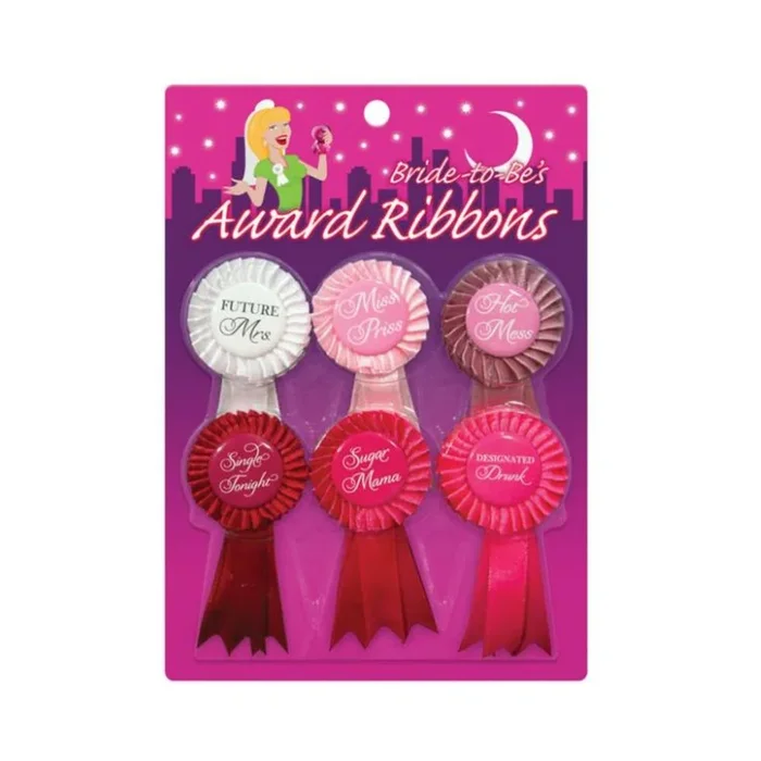Bride to Be’s Award Ribbons – Pack of 6