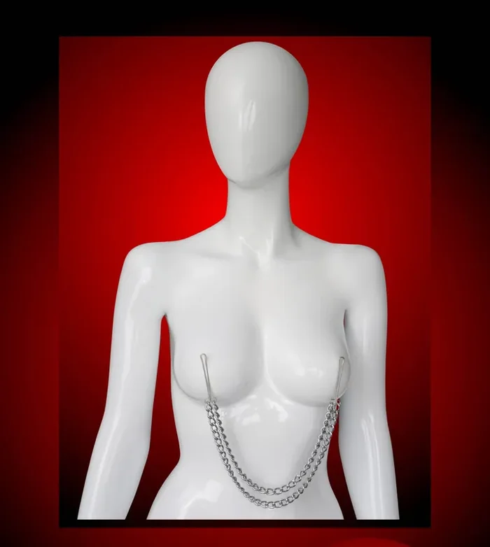 Brustwarzenklemme mit Doppelkette