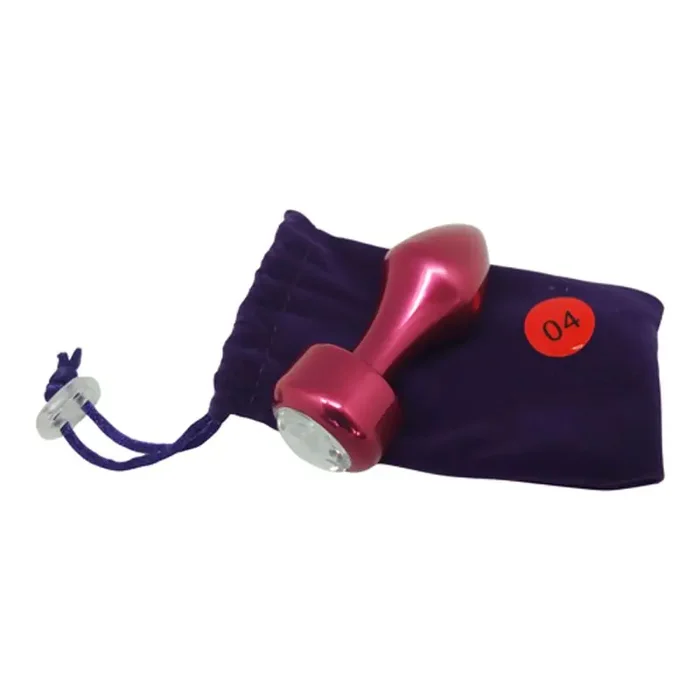 Buttplug aus Aluminium in Rot