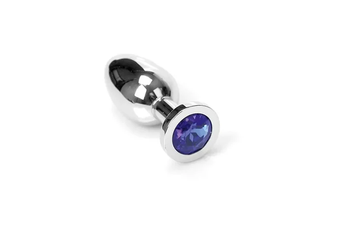 Buttplug mit Juwel – Blau