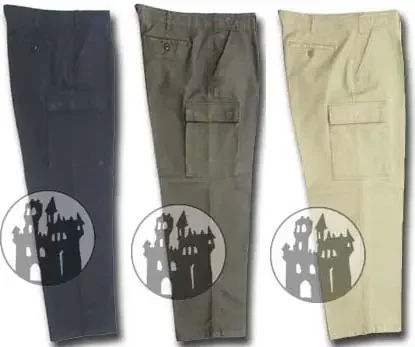BW Feldhose mit Seitentaschen (Farbe Schwarz-Stonewashed, MI – Grösse Nato-3)