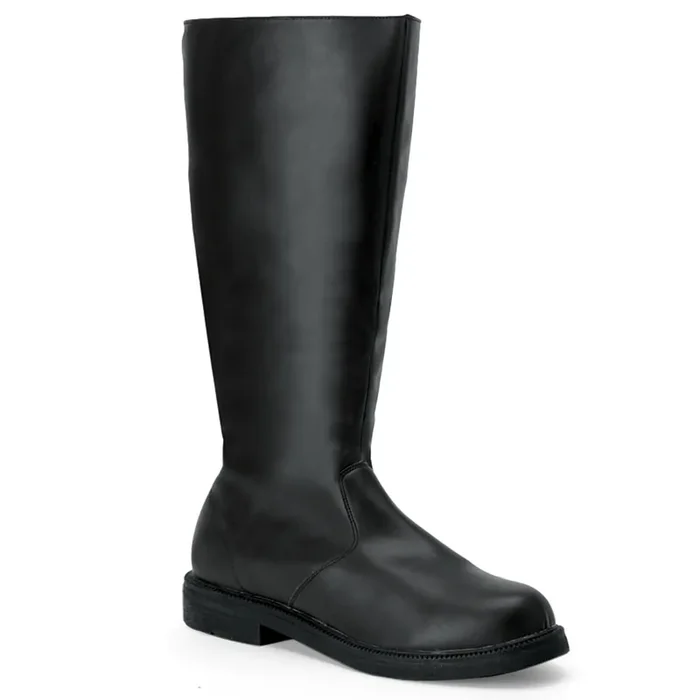 Captain-100 (Grösse M, High Heel Farbe Schwarz Kunstleder)