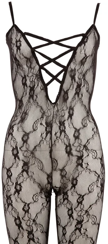 Catsuit aus Effekt-Spitze NO:XQSE