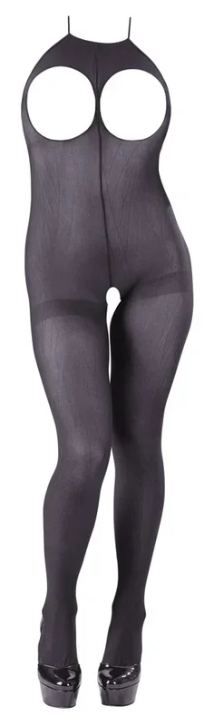 Catsuit aus semitransparentem Strumpfmaterial NO:XQSE