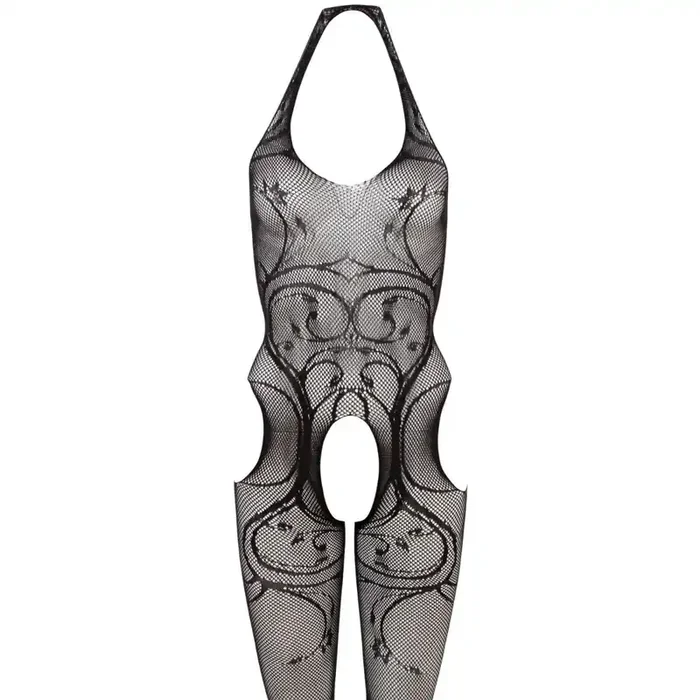 Catsuit mit Häkelmuster S-L