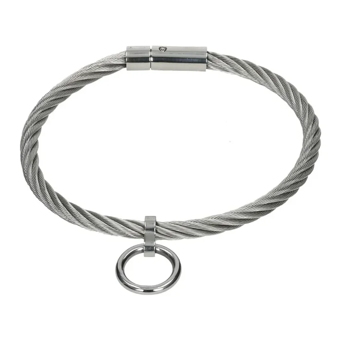 Ceres – Halsreif aus Edelstahl mit Ring der O