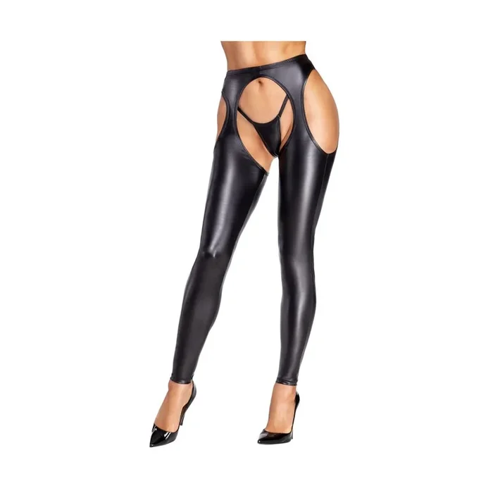Chaps und String – Schwarz – Größe – M