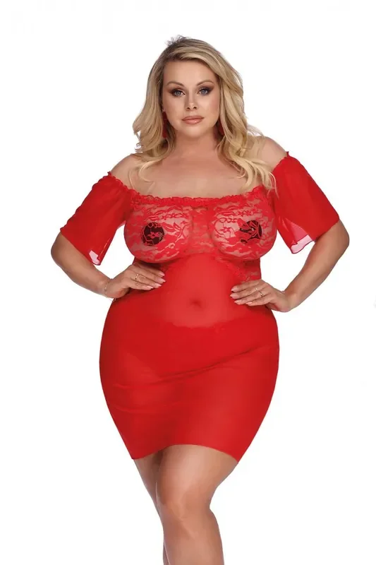Chemise mit ausgestellten Ärmeln