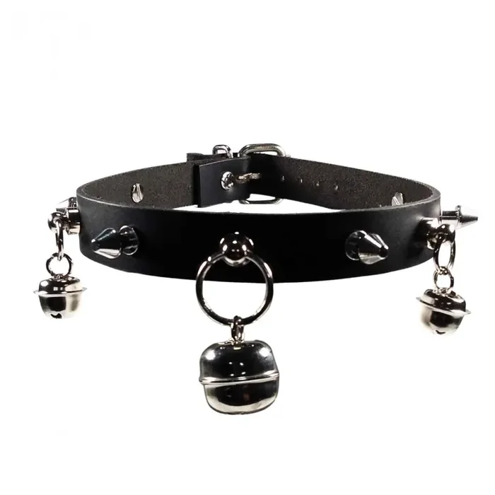 Choker Killernieten & Glocken Halsband