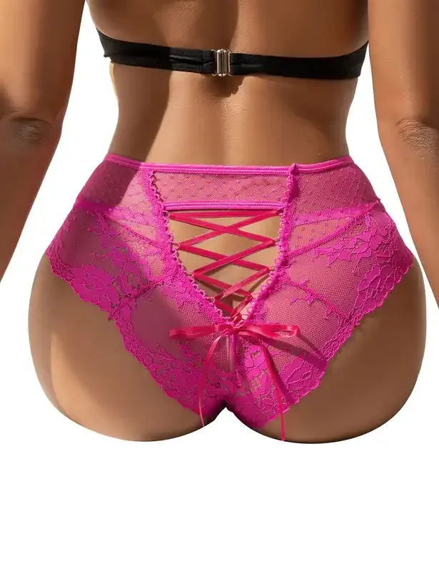 Christine – Luxus-Slip mit Spitze – Rosa