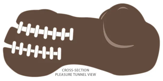 Cloud 9 Mini Body Dual Stroker Pleasure Pussy and Ass – Brown