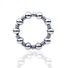 Cockring mit Perlen (Durchmesser 30mm)