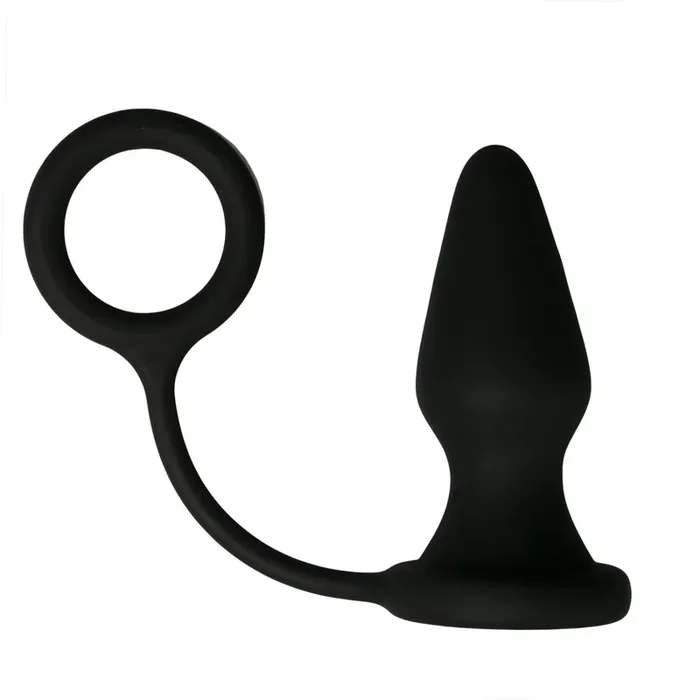 Cockring Mit Vibrierendem Anal-Plug