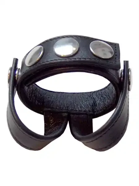 Cockstrap mit zwei Hodenriemen
