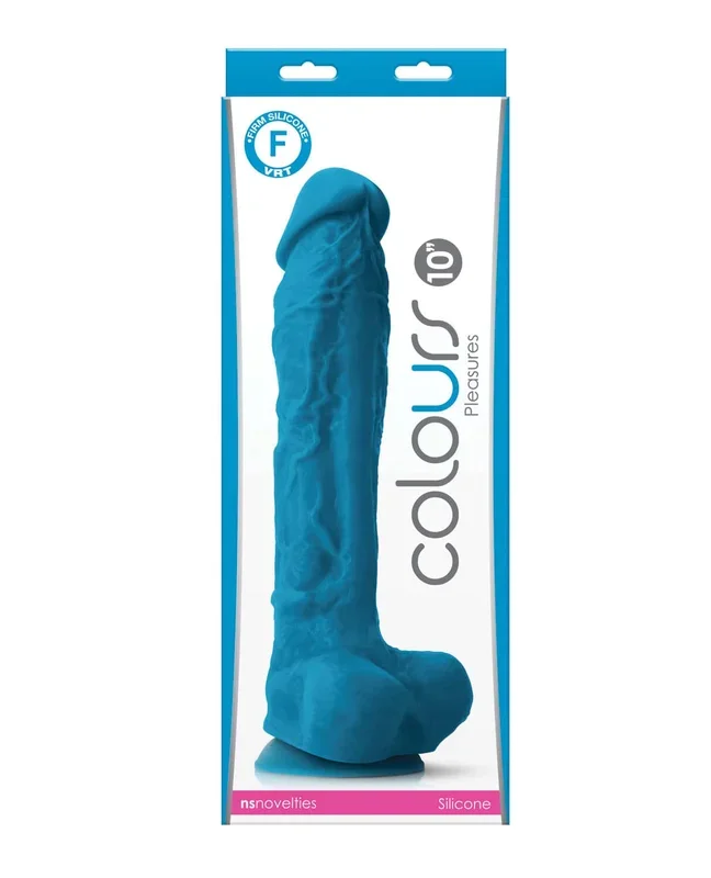 Colours Pleasures 10″ Dildo – Blue
