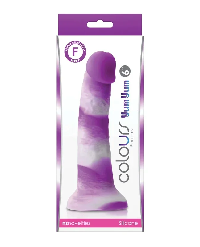 Colours Pleasures 6″ Yum Yum Dildo – Purple
