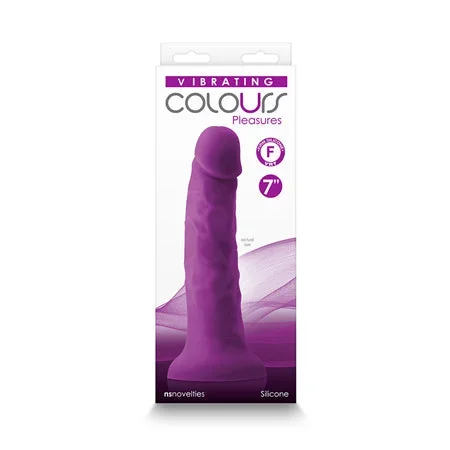 Colours Pleasures 7′ Vibrating Dong – Purple
