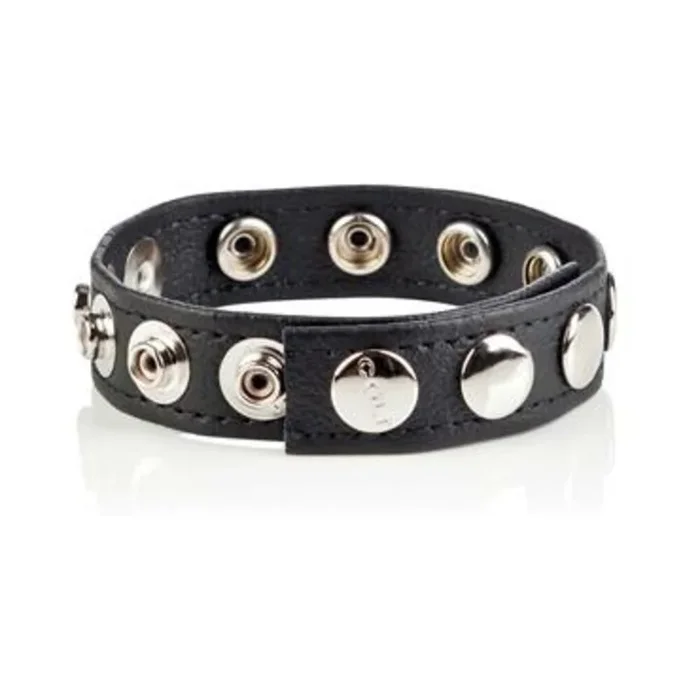 Colt 8 Snap Fastener Leather Strap – Black