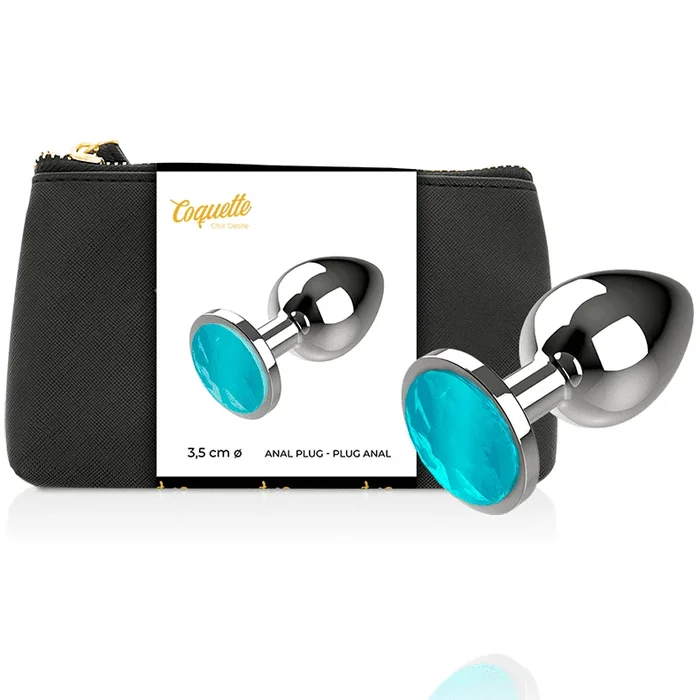 Coquette Toys – Analplug Metallblau Farbe Grösse – 3,5 – 8Cm