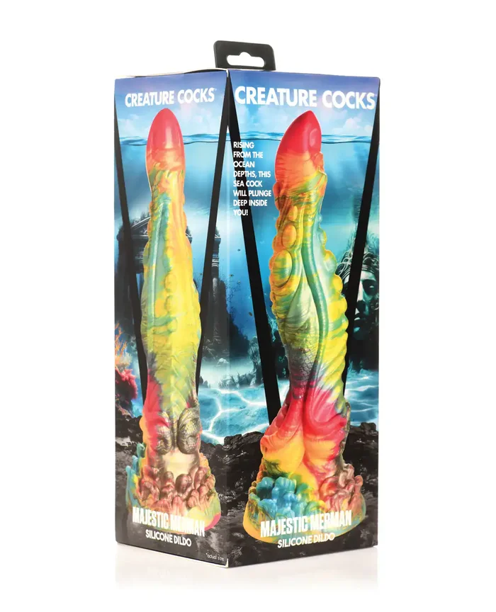 Creature Cocks Majestic Merman Silicone Dildo – Multi Color