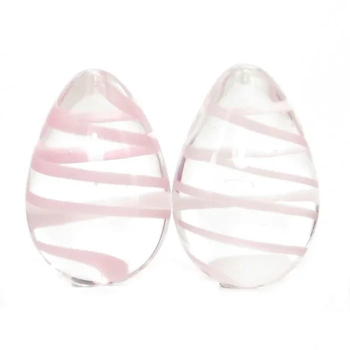 Crystal Premium Glass Eggs in Clear