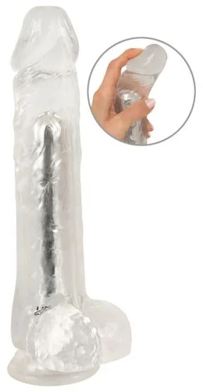 Crystal Vibrator mit Saugfuß (24,5 cm, Ø 4,7 cm)