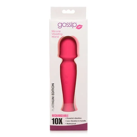 Curve Novelties Gossip Silicone Vibrating Wand 10x – Magenta