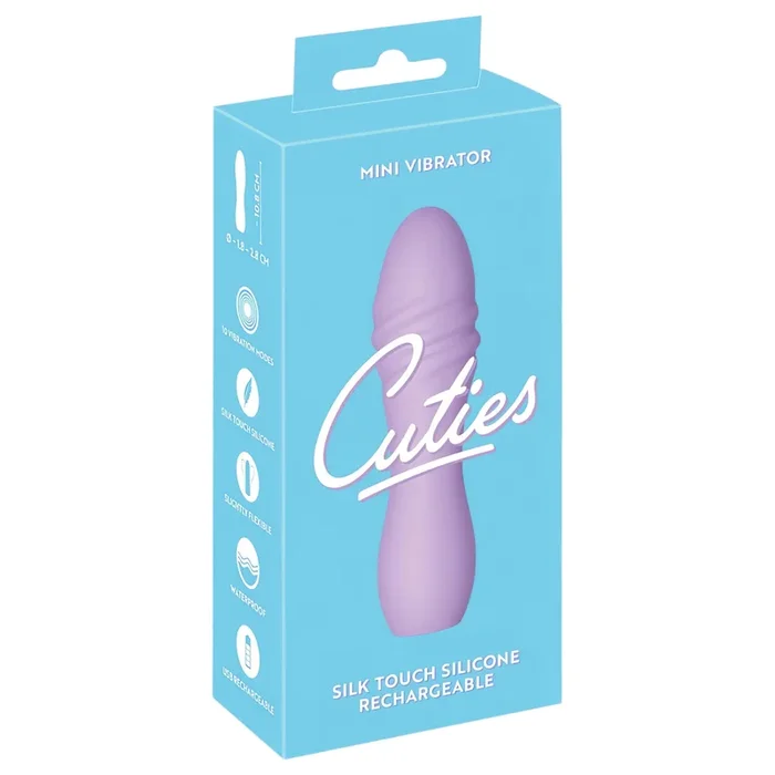 Cuties Mini 3 – Akku, wasserdichter Spiral-Vibrator (lila)
